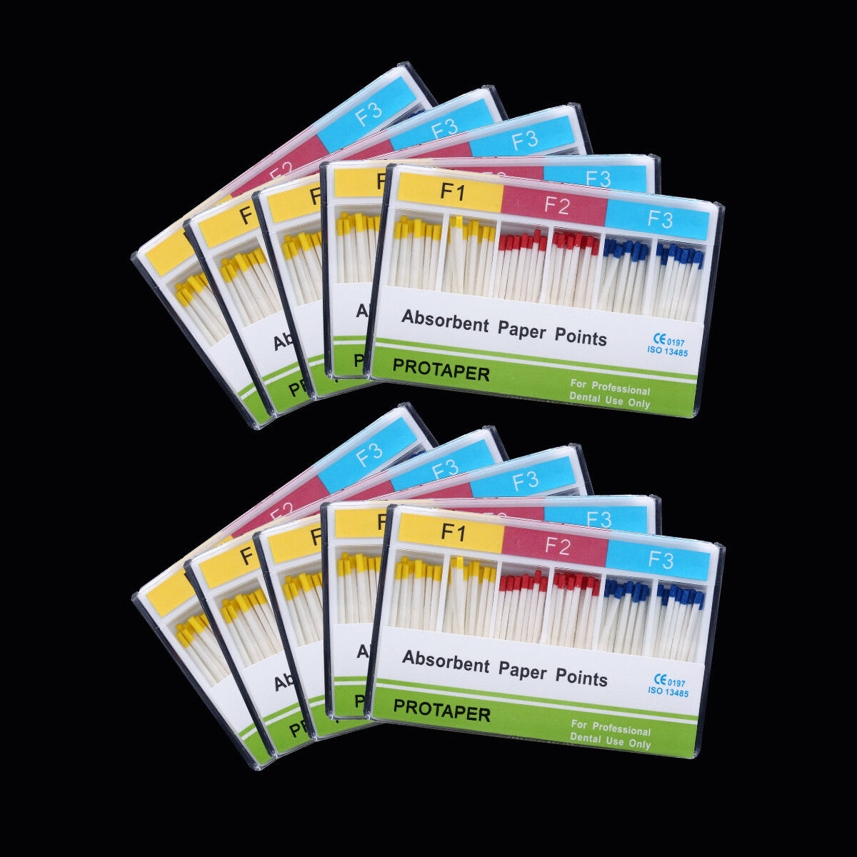 50 Kits Dental Root Endodontic Absorbent Paper Points F1 F2 F3 100pcs/Kit