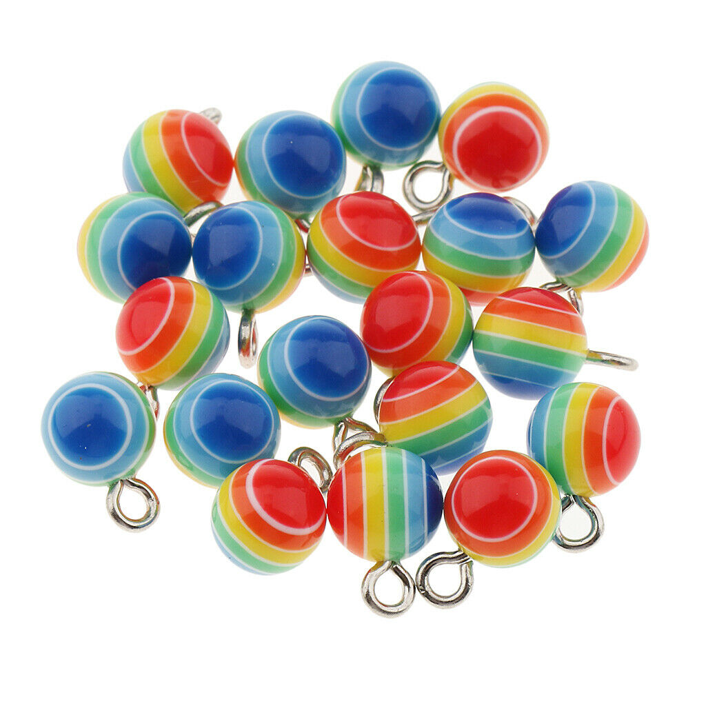 40 pieces ball charms pendants, craft beads, decorative beads, beads pendants