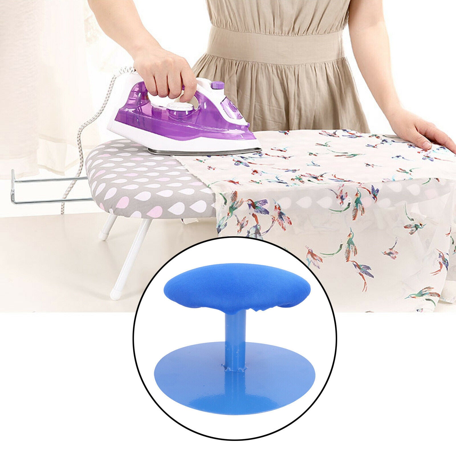 Mini Ironing Board Heat Resistant Premium Tabletop Cuffs Collars Handling Table