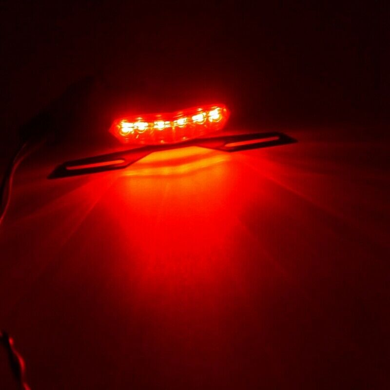 Motorcycle LED Tail Light Turn Signal Rear Brake Light Motorcycle License PlatB4