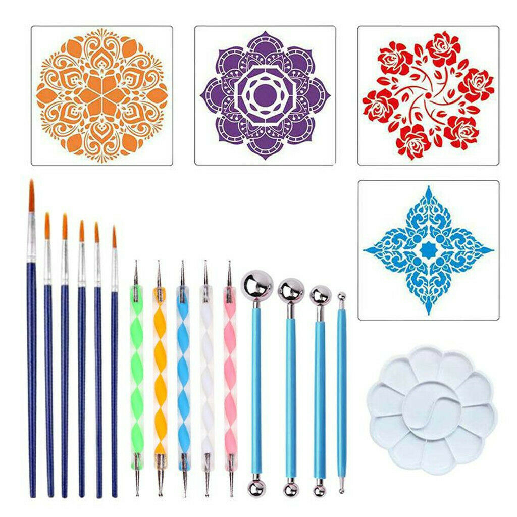 Mandala Dotting Tools Kit Rock Stone Painting Tools Set Canvas Art Craft