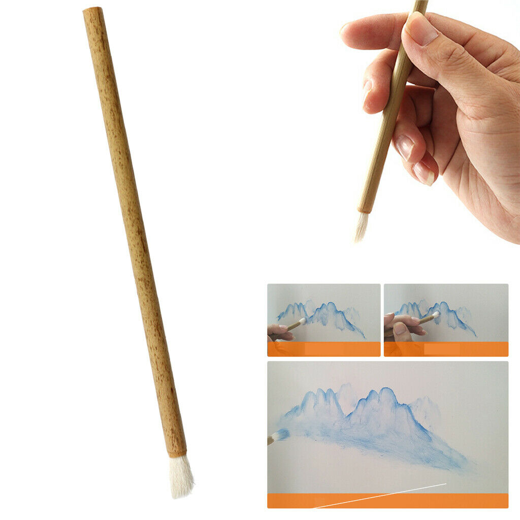 Wooden Painting Brush Tool Ink Pen for Crafts Ceramic Sculpture Painting DIY