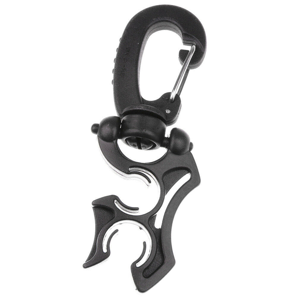 2X Scuba Diving BCD Dual Hose Holder Retainer with Rotatable & Foldable Spring
