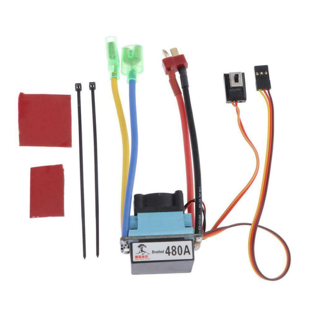2 lot 480A 2-4S Speed Controller Brushed ESC for 540/550/775 Motor T Plug