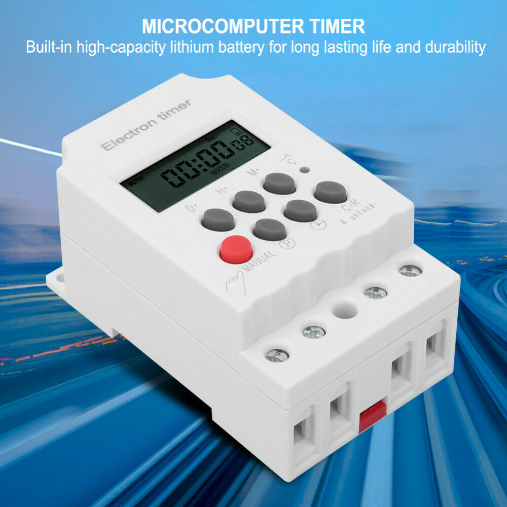 KG316T Electronic Timer 30A AC 220V Digital Programmable Electronic Timer Switch