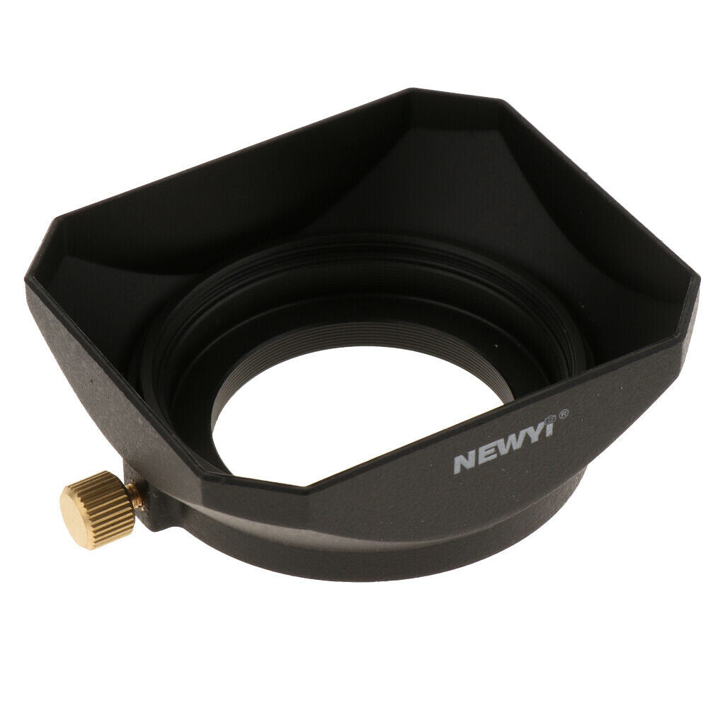 39mm Square Lens Hood with Screw for Canon   Sony Camera Universal