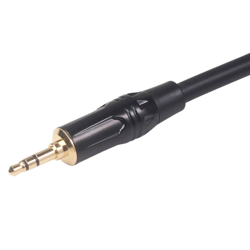 3x NEW 12 Inch 3.5mm Stereo Plug To 2 Female RCA Cable Cord Wire Y Splitter
