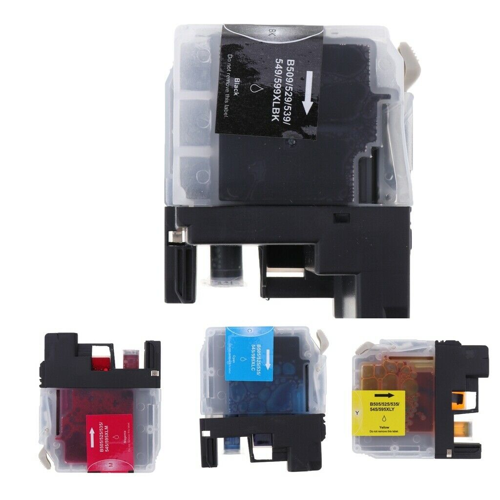 Kit Of 4 Ink Cartridges Compatible With LC529XL LC525 Ink Cartridges