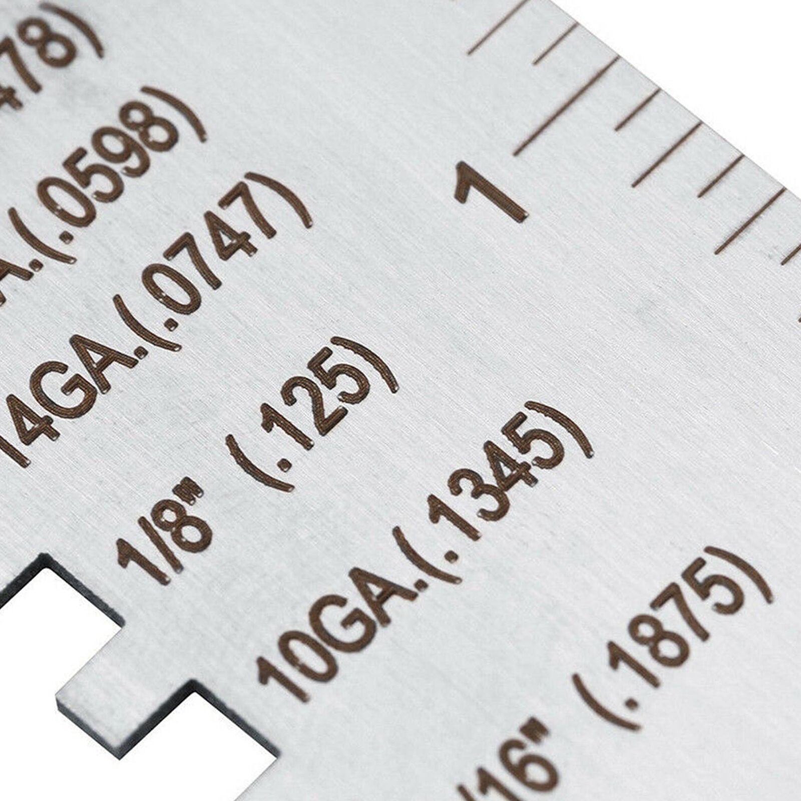 Tool Sheet Metal Gage Wire Gauge Thickness Measuring Machinist Measurement Plate