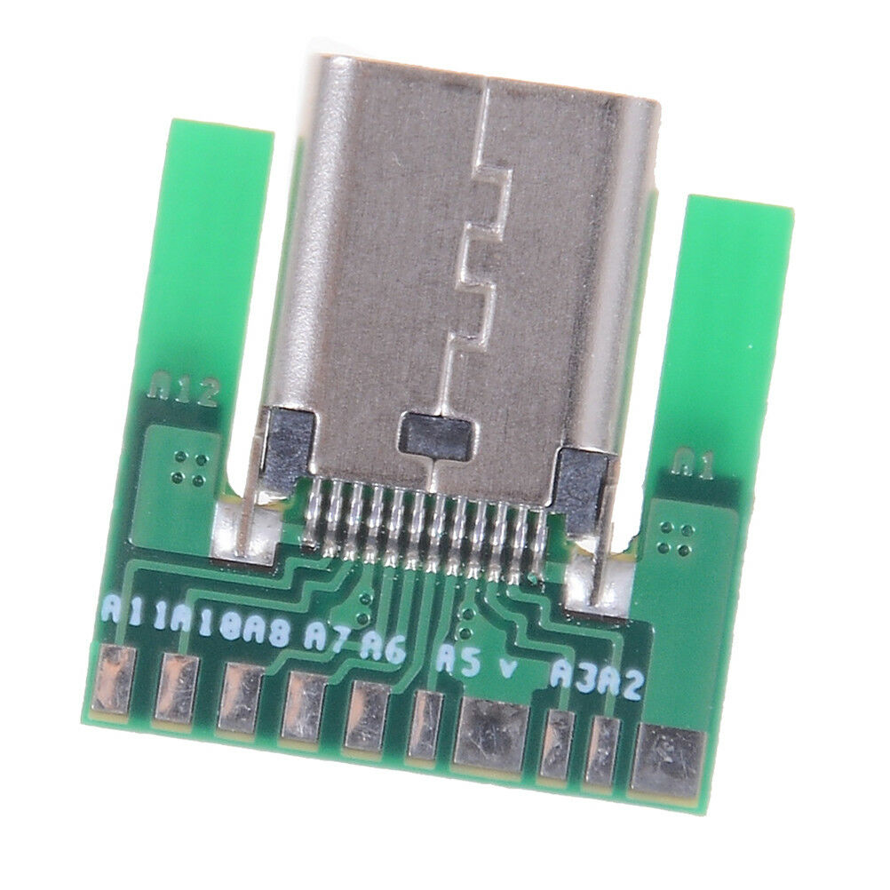 DIY 24pin usb 3.1 type c female plug socket connector smt type with pc board XC