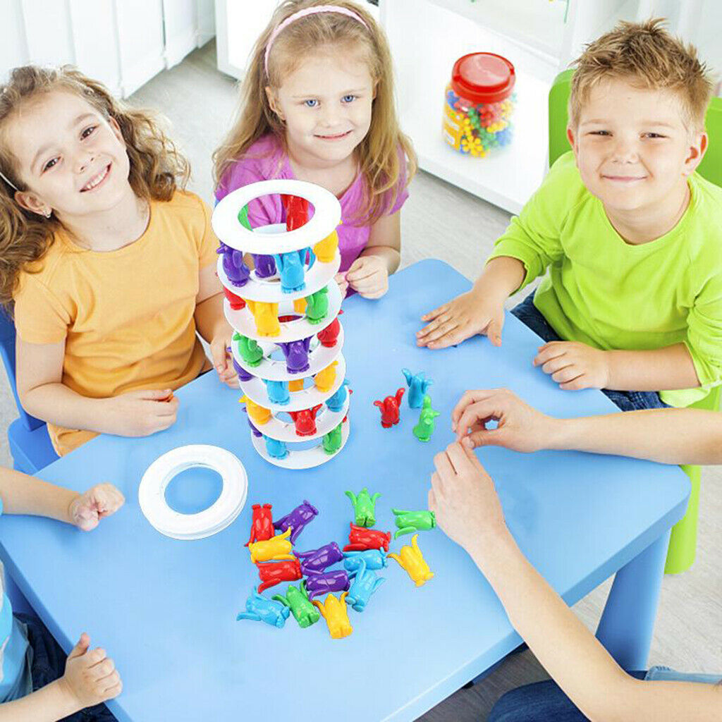 Plastic Penguin Tower Game Montessori Family Party Games for Kids Adults