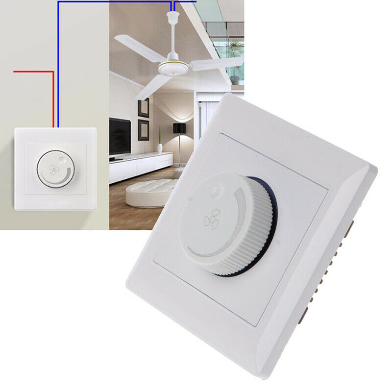 Adjustment Ceiling Fan Speed Control Switch Wall Button Dimmer Switch 220.l8