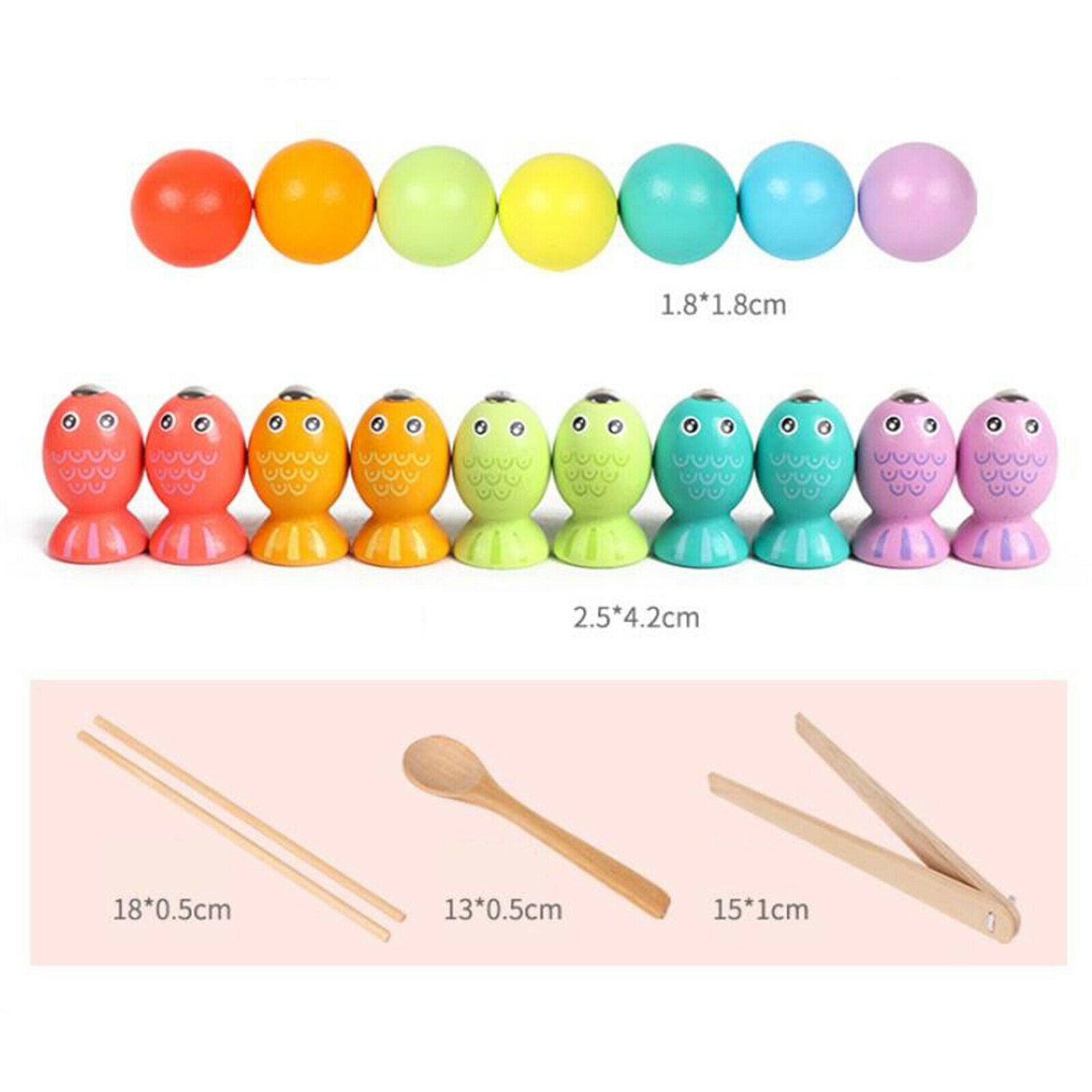 Montessori Toys Board Fishing Game Play Set Learning Toys Math Toys Gifts