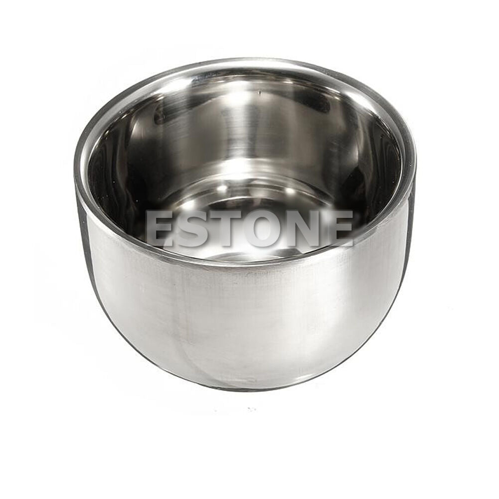7.2cm Stainless Steel Metal Men's Shaving Mug Bowl Cup For Shave Brush HOT
