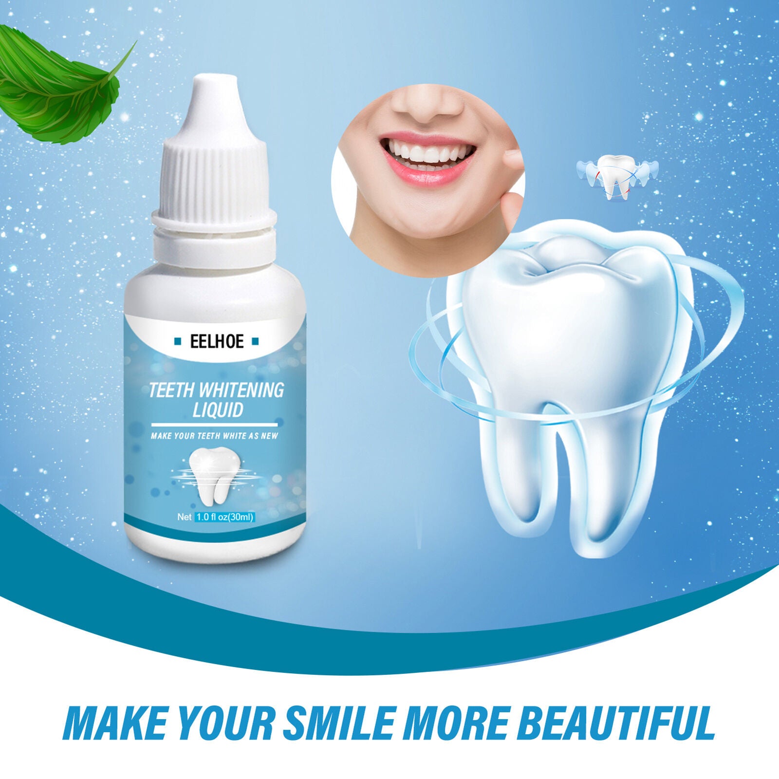 30ML Teeth Removing Water Convenient Lightweight Easy to Use Helpful for Home