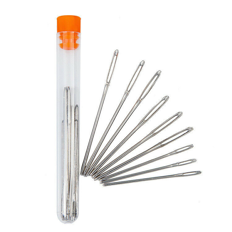 9pcs Sewing Needles Large Eye Hand Blunt Needle Embroidery Darning Yarn