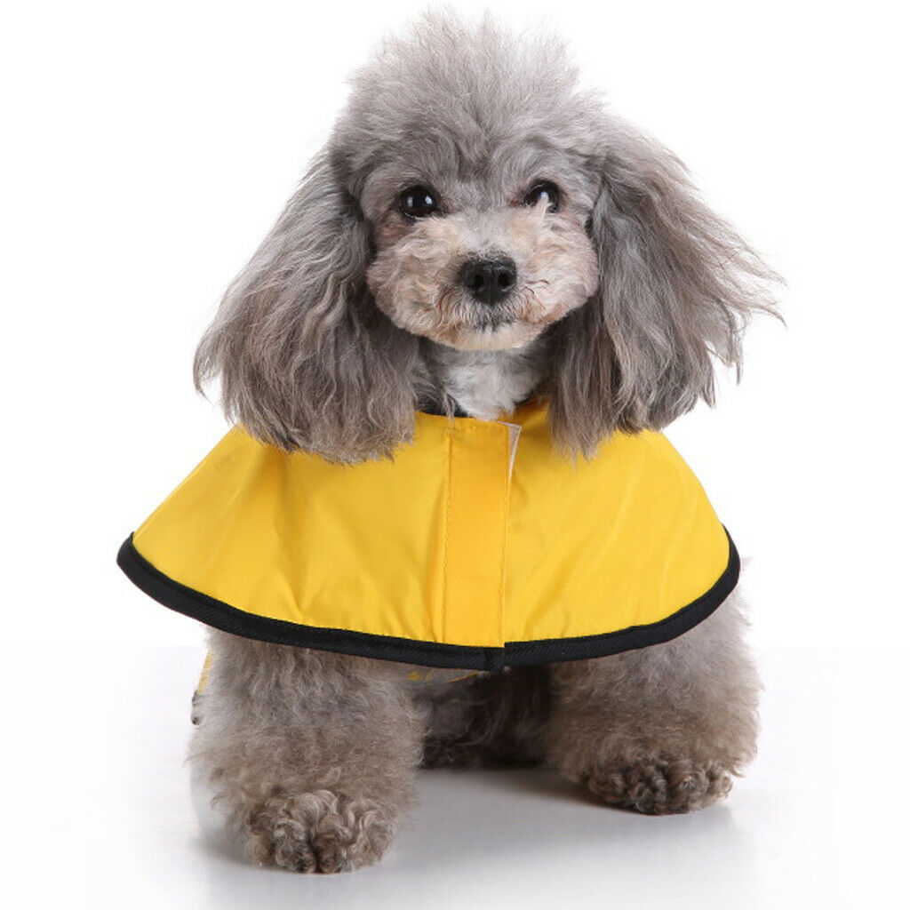 Dog Raincoat Raincoat Reflective Rain Rainwear Safety for Small Dog Yellow L