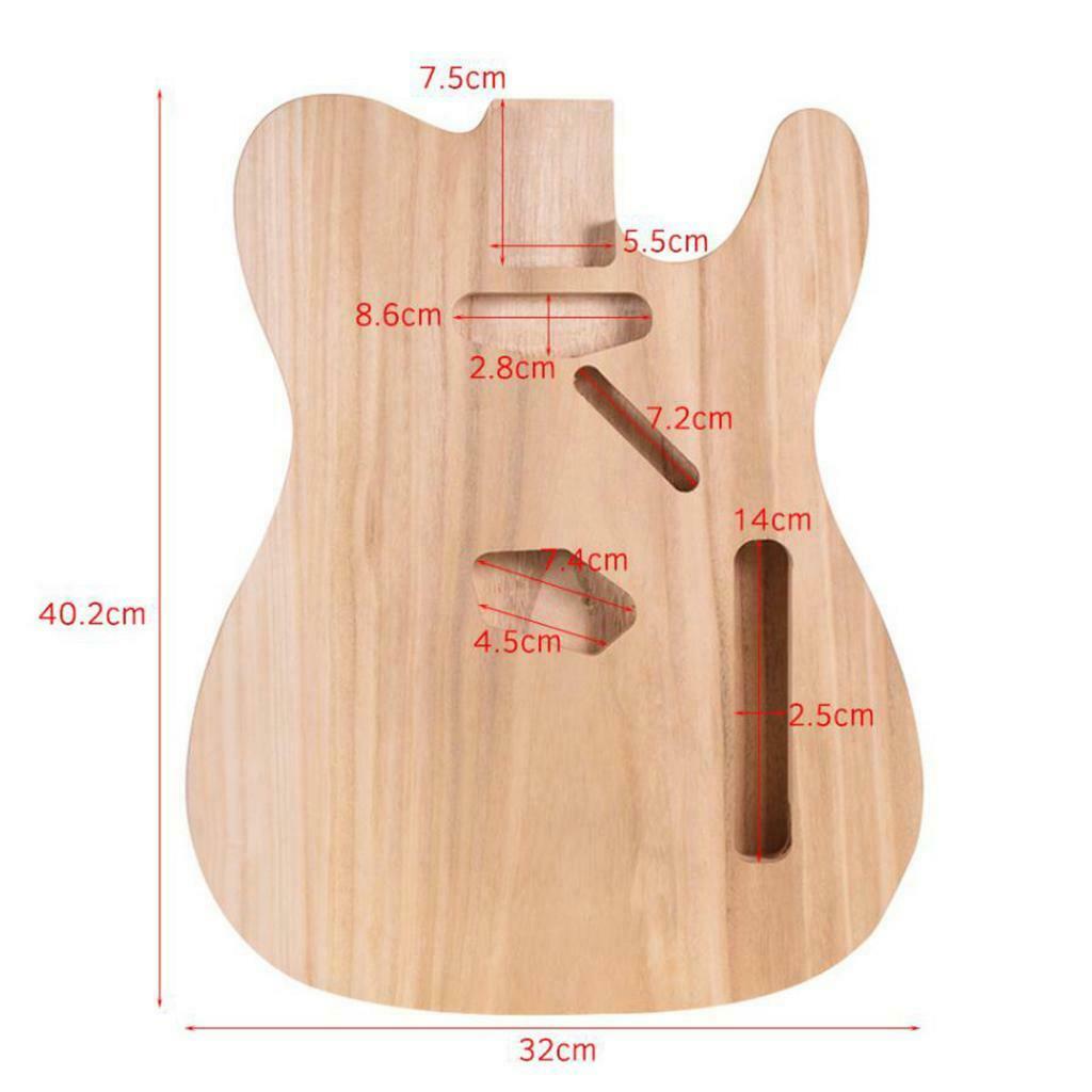Fine Unfinished Guitar Body Polished Maple fits for TL-T02 Guitar Parts