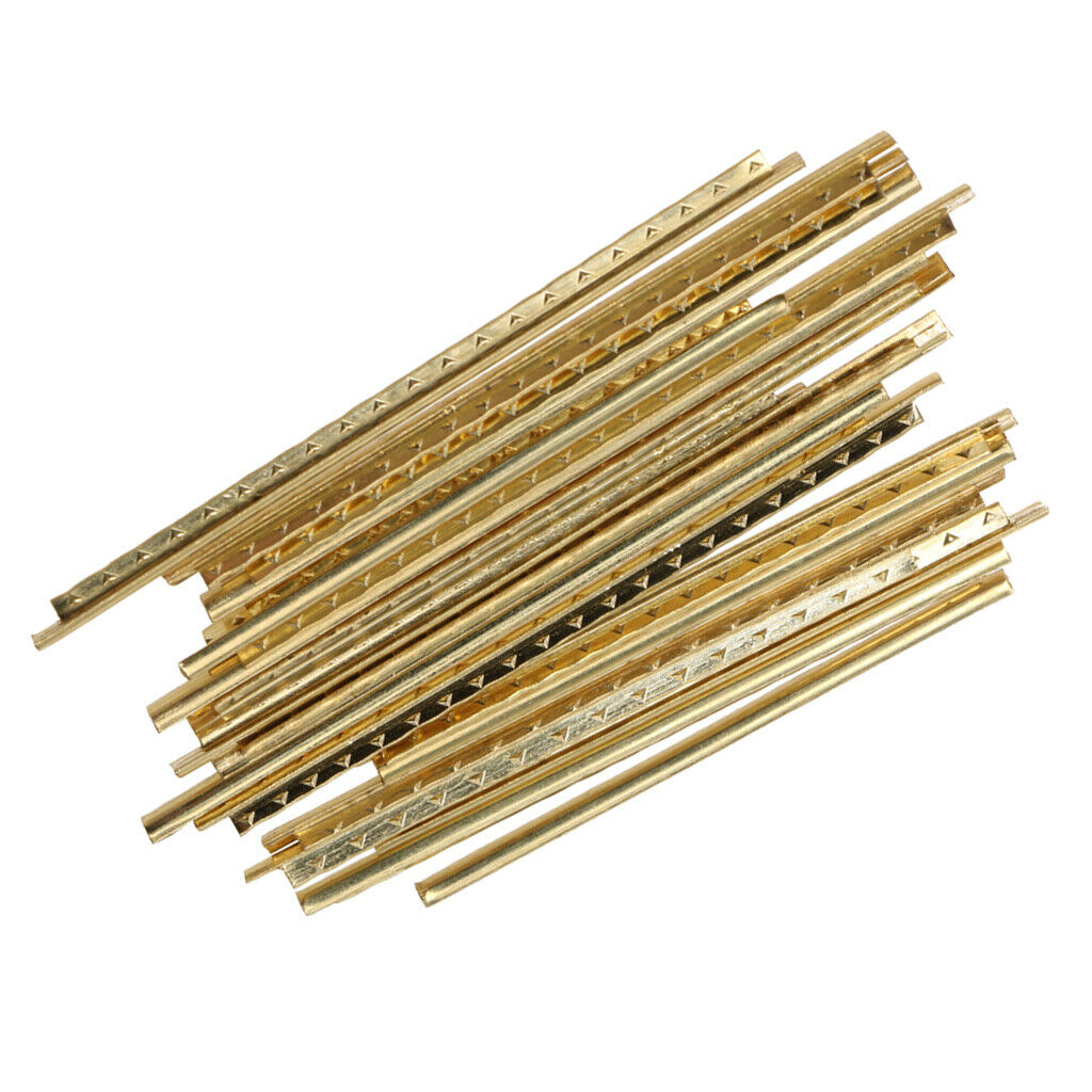 20Pcs Golden Brass Fret Wire Fretwires Precut Fret 2mm Folk Acoustic Guitars