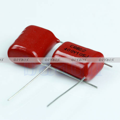 10PCS CBB22 Capacitor 400V 105J 1uF 400V/105J Pitch 20mm 22*14*7MM