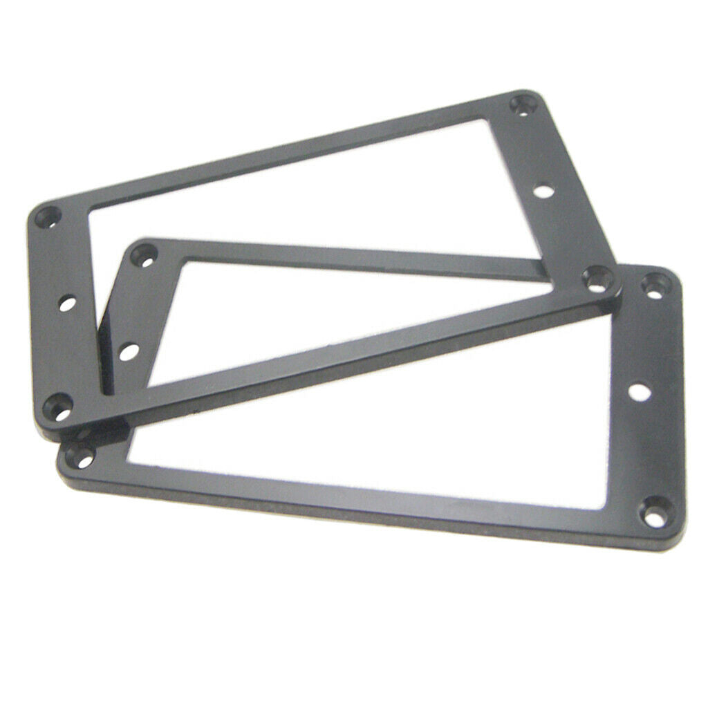 2pcs  Pickup Flat Bottom Frame Neck Bridge for   LP Guitar