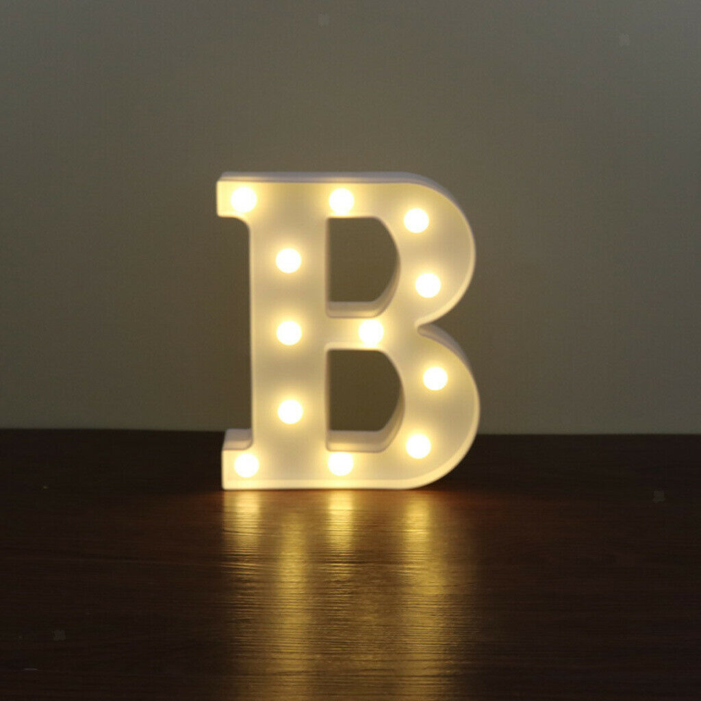 3x Creative Alphabet Light Romantic Night Light Letter Light Standing Desk