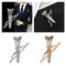 Novelty Metal Bow and Arrow Brooches Cardigan Lapel Pin Badge Collar Clips