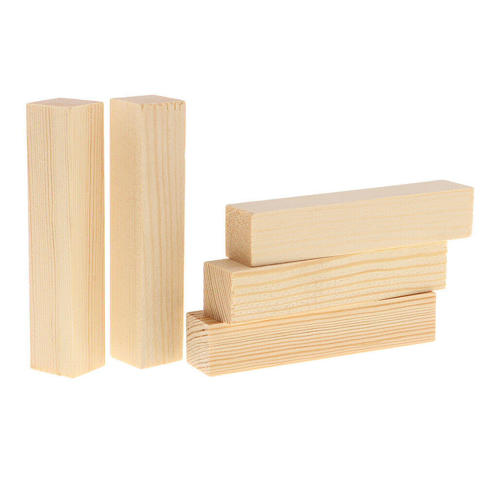 15x Unfinished Mixed Balsa Wood Sticks DIY Woodworking Projects Modelling Crafts