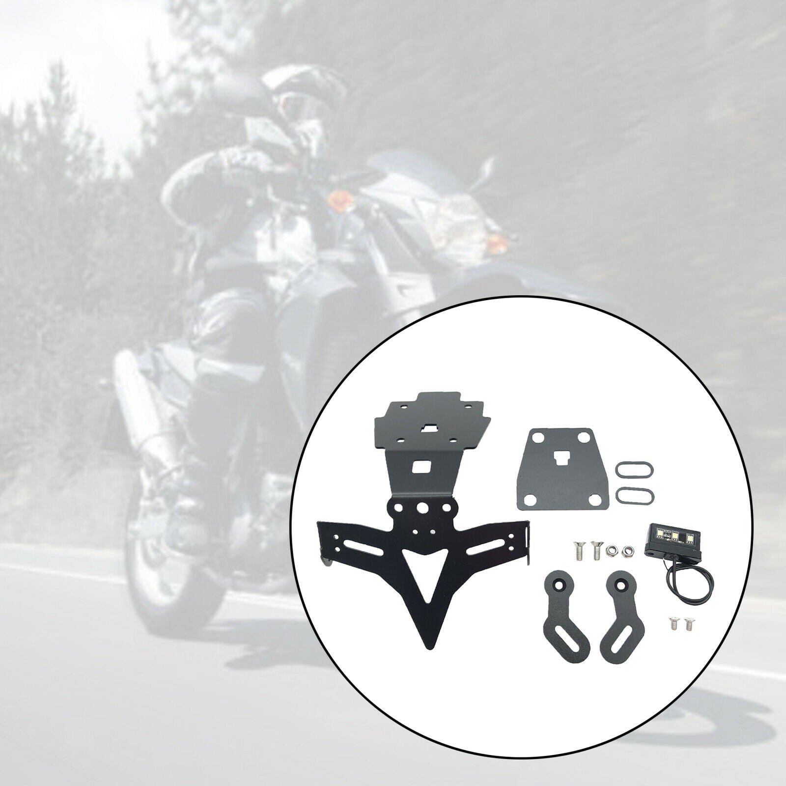 License Plate Holder Replacement with LED-Light Fits for SUZUKI Replace