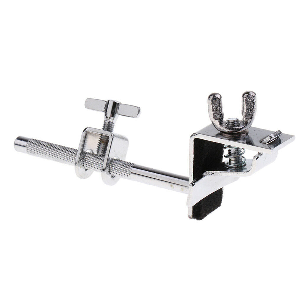 Adjustable DIY Metal Bass Drum Hoop Mounted Cowbell Holder Clamp