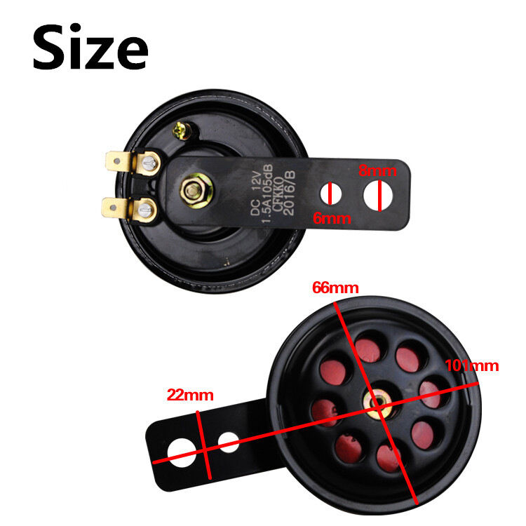 12V Metal Motorcycle Car Truck Electric Horn 100DB Loud Sound Speaker Waterproof