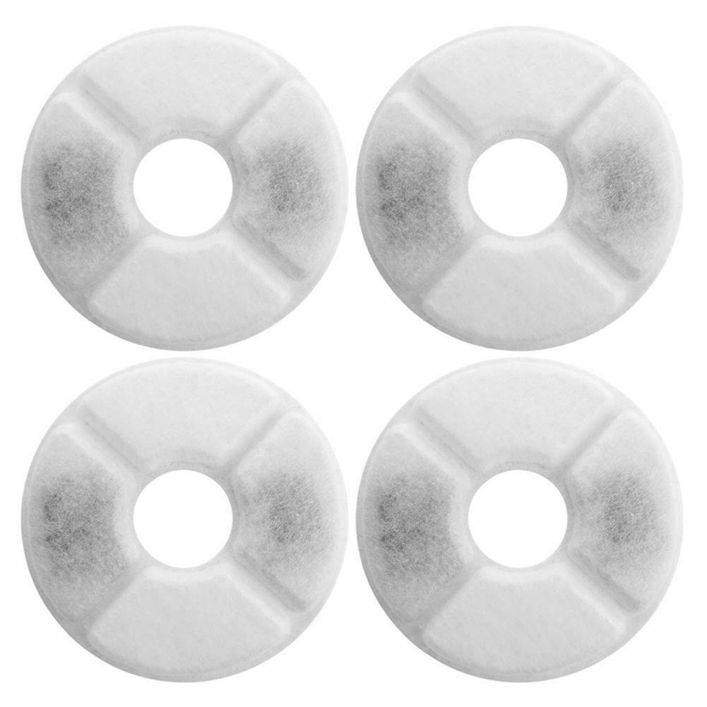4pcs Pet Fountain Automatic Water Dispenser Activated Carbon Filters Pads @