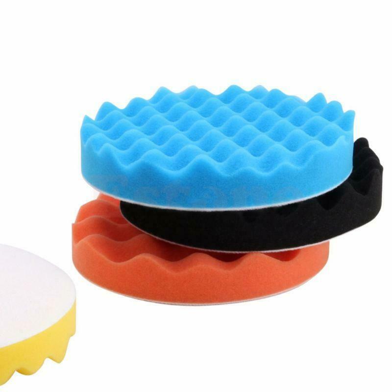 4Pcs 5 inch (125mm) Buffing Polishing Sponge Pad Kit For Car Polisher Buffer New