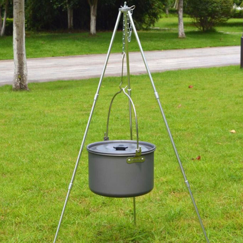 Large Capacity Camping Hiking Hanging Pot Outdoor Stockpot Soup Pot 235mm