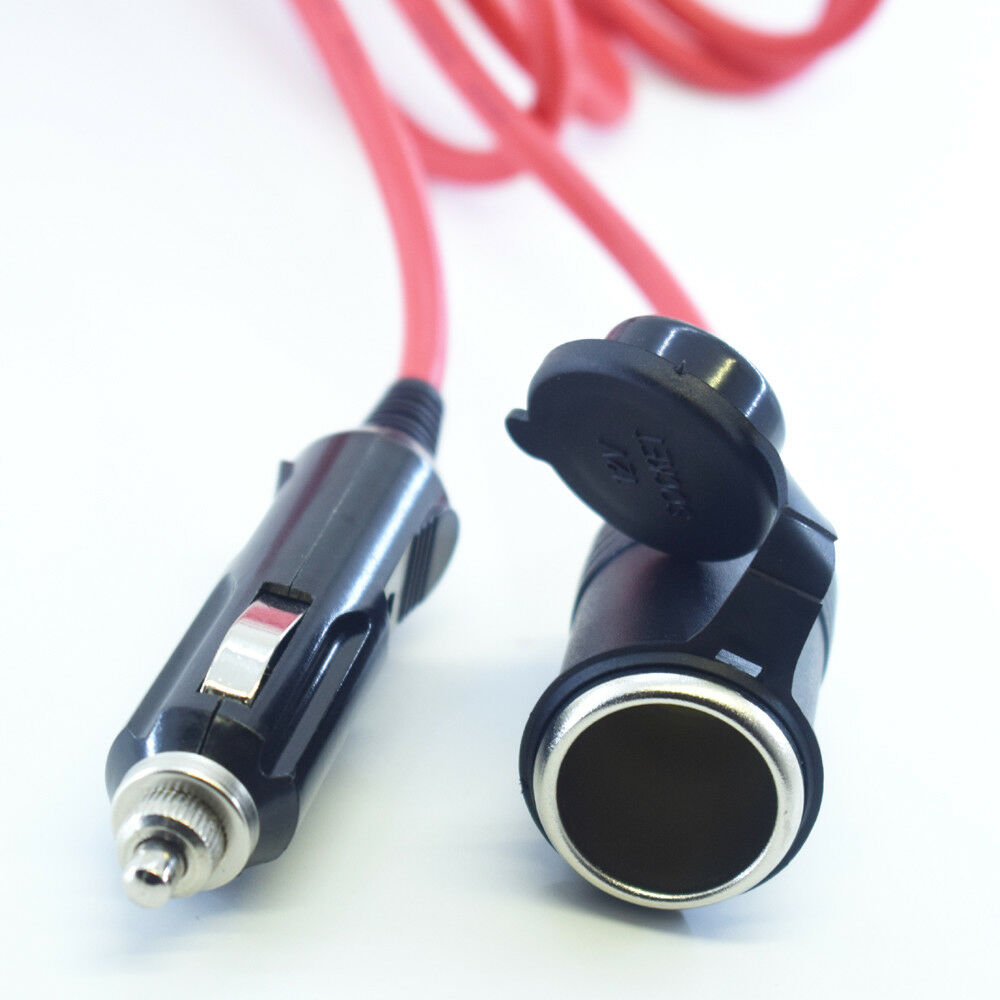 1pc Red 1.8M 18AWG 12V Car Cigarette Lighter Male to Female Extension Cable