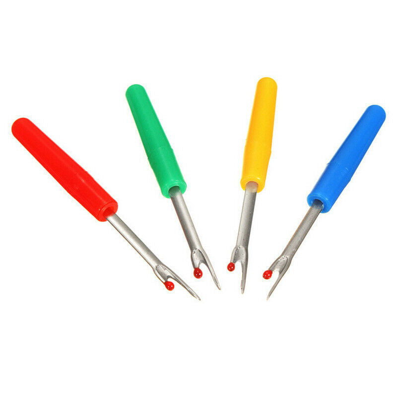 4PCS Stitch Unpicker Seam Ripper Thread Cutter Plastic Handle Craft Sewing Tool