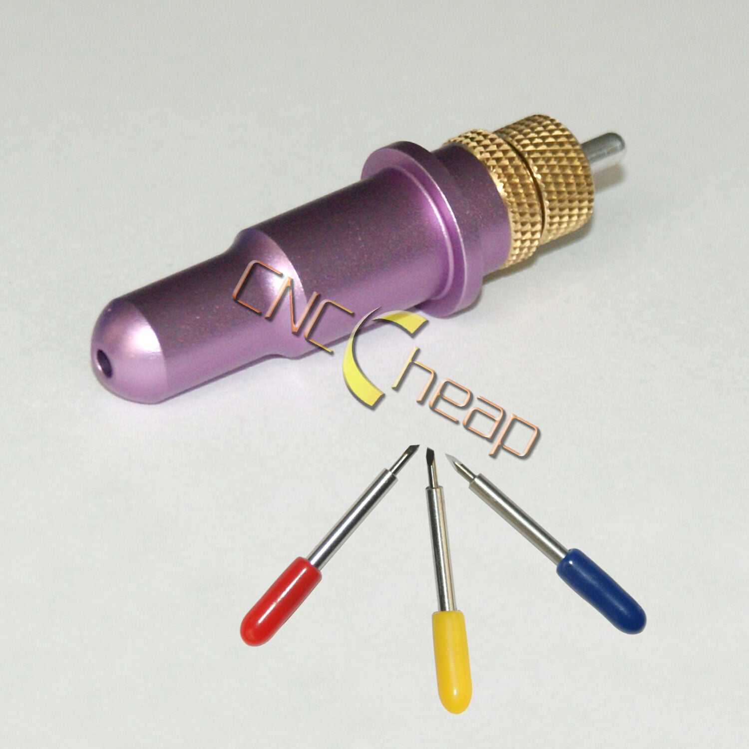 1PC Purple Blade Holder + 3PCS 60Â° Blades Fit for Roland Vinyl Cutting Plotter