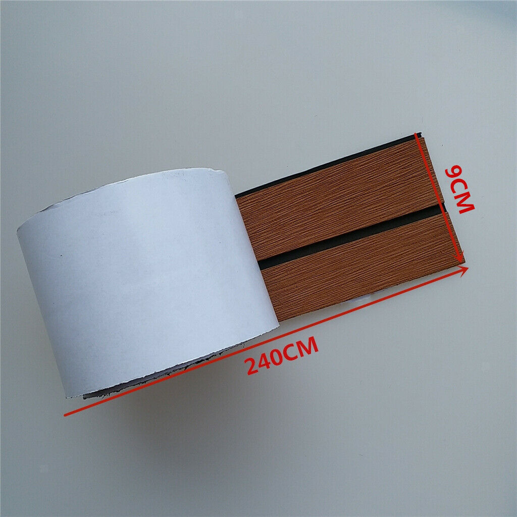 Deluxe EVA Faux Teak Decking Sheet for Boat Yacht Non-Slip & Self-Adhesive Boat