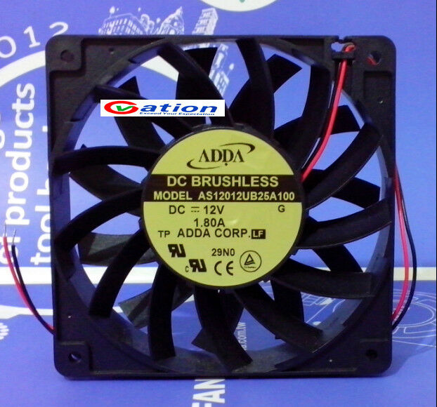 For ADDA AS12012UB25A100 Axial flow fan DC12V 1.80A 120*120*25mm 2pin