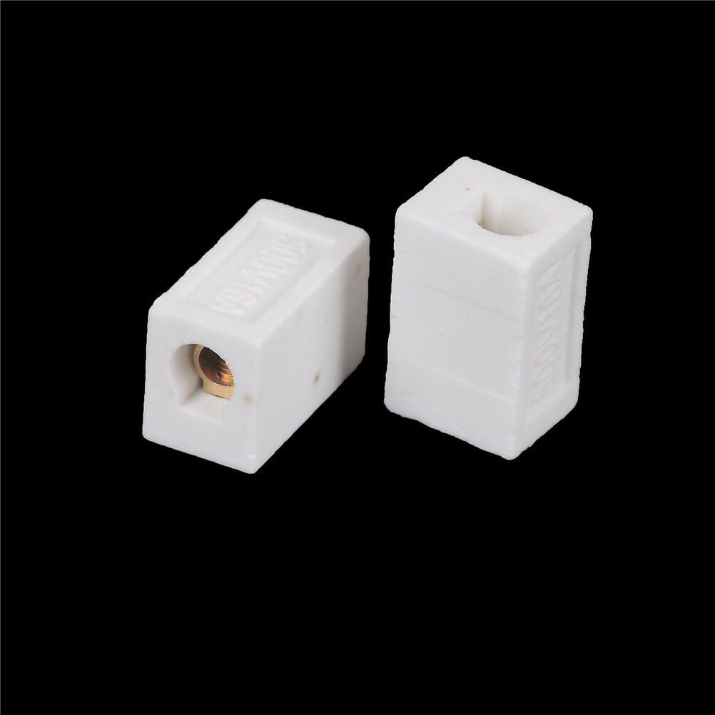 2Pcs High Temperature Ceramic Connector Block 30A 1 Way WF