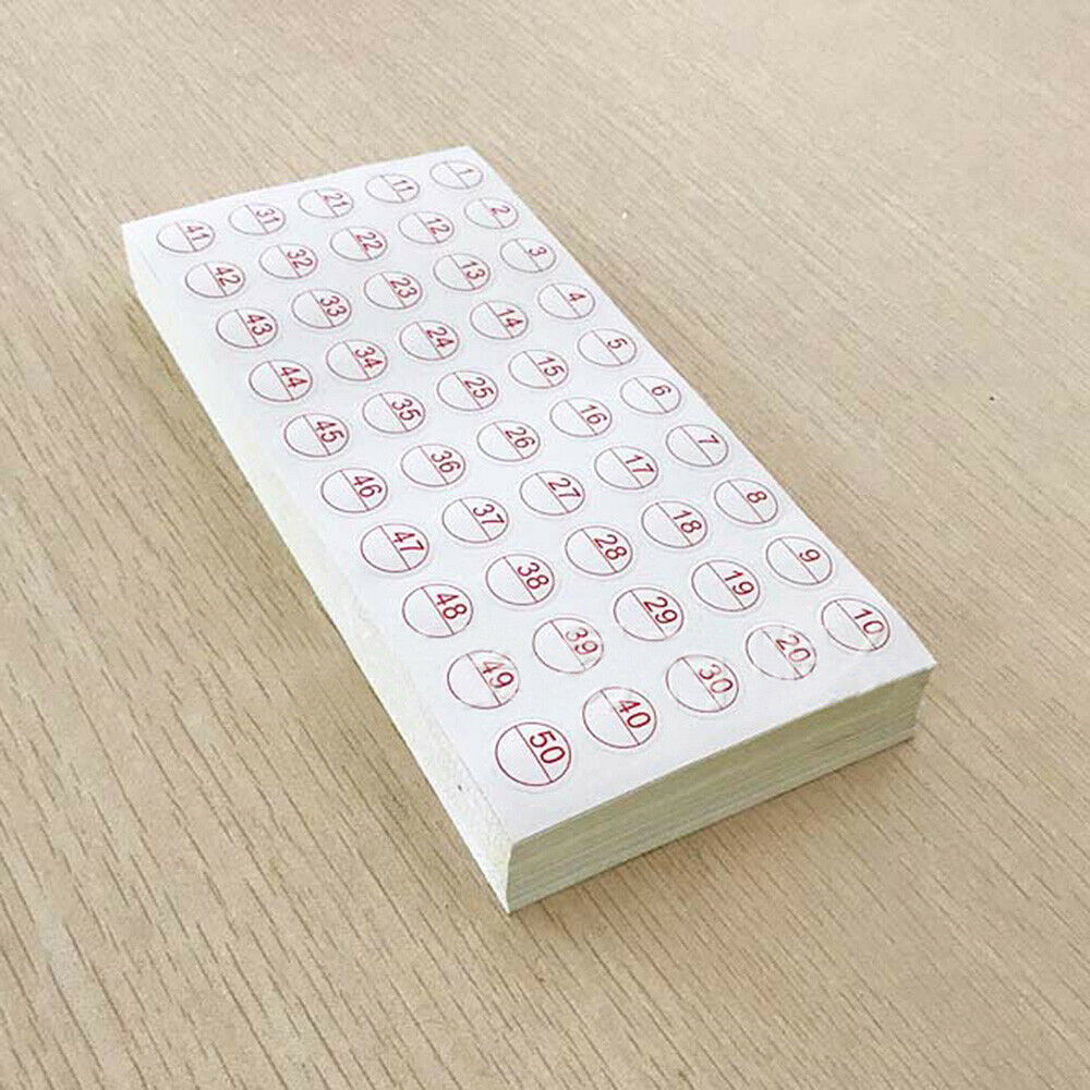 10Pcs Diamond Painting Mark Tool Number 1-50 Label Adhesive Stickers Digital Tag