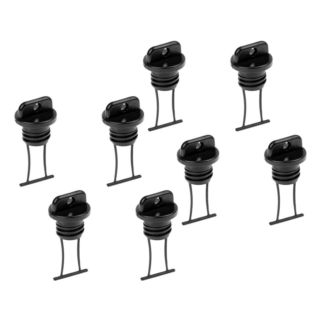 Set of 8 Universal Kayak Dinghy Canoe Boat Hull Thread Drain Plugs Accessories