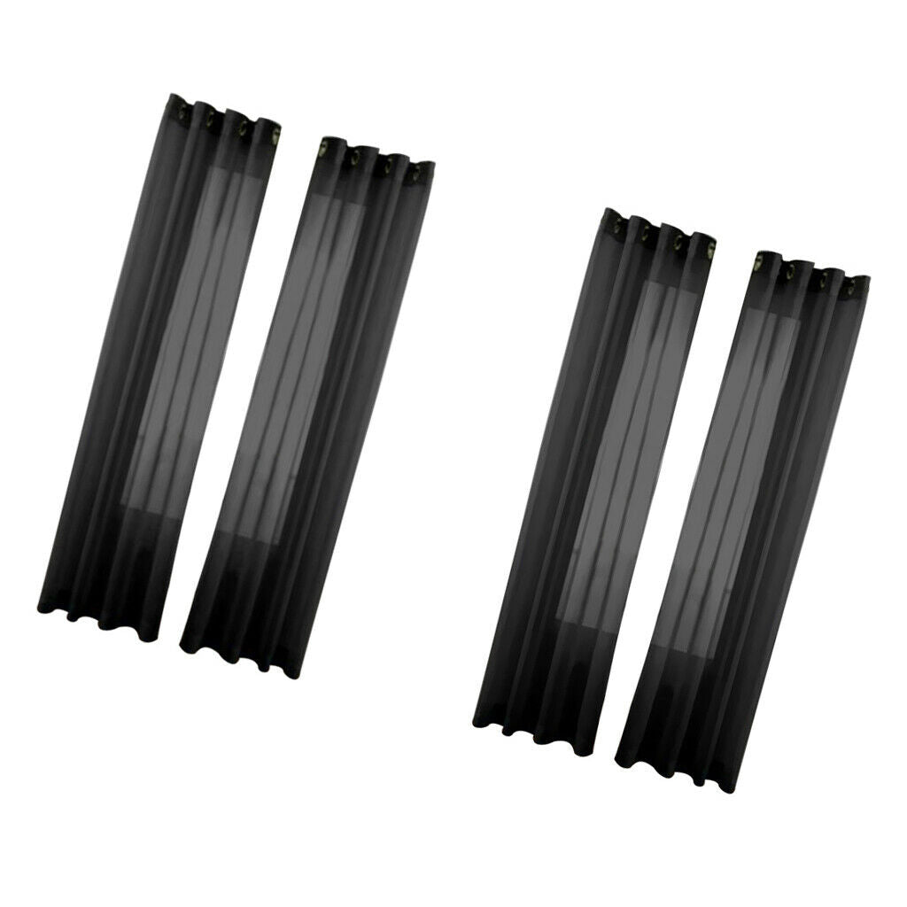 Black Curtains Carnation Pure Valance Tulle Gauze Decoration For Living Room