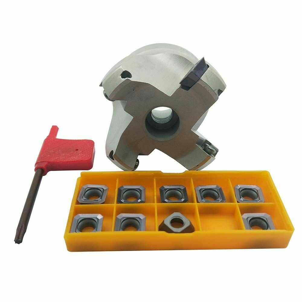 45 degree indexable face milling cutter face shell mill cutter 63mm+10* SEKT1204