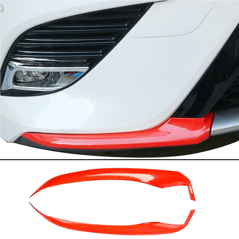 Fit For Camry SE/XSE 18-19 Red Carbon Fiber Front Bumper Front Lip Corner Cover