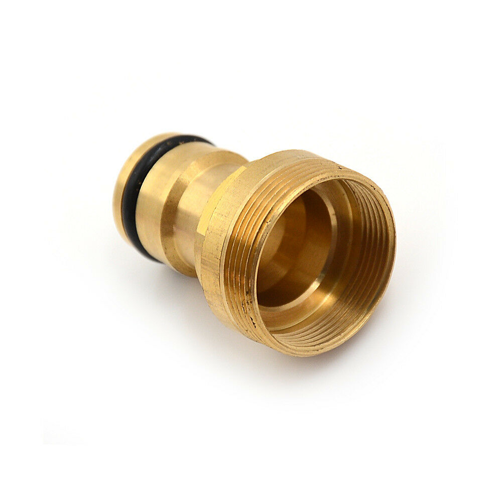 1PC Brass Hose Tap Connector 23mm Threaded Home Water Pipe Adaptor Fitt .l8