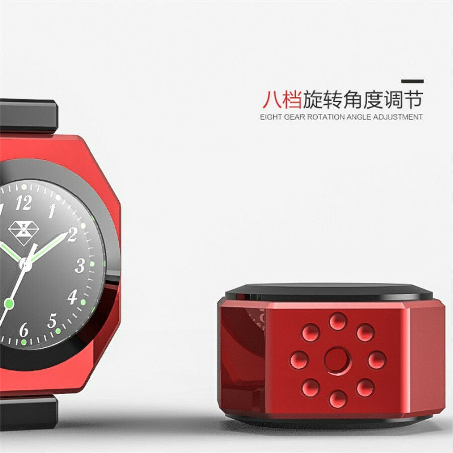 2in1 Waterproof Luminous Motorcycle Handlebar Clock Time Watch+Temperature Gauge
