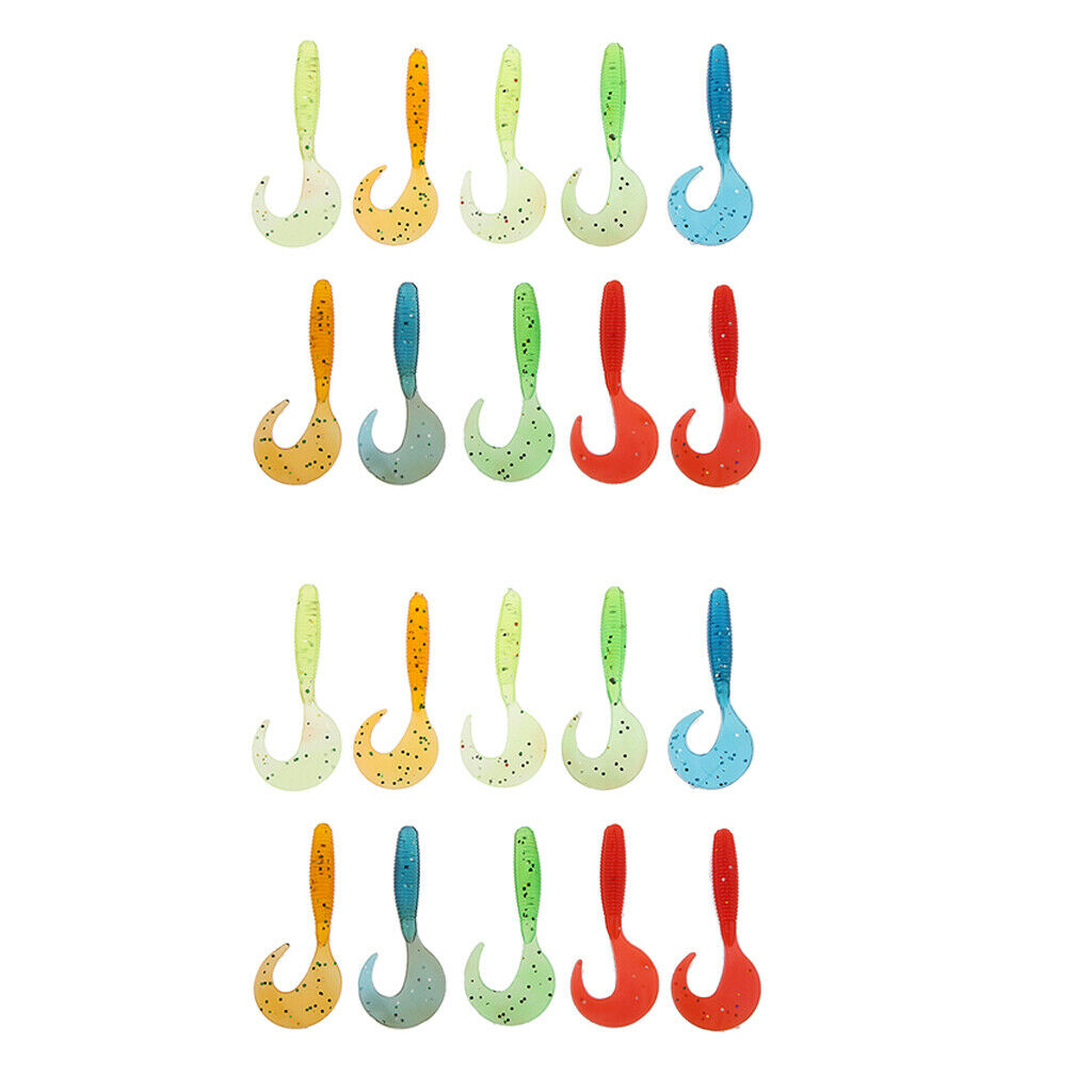 30 pieces maggot soft worm bait micro jig head tackle bait