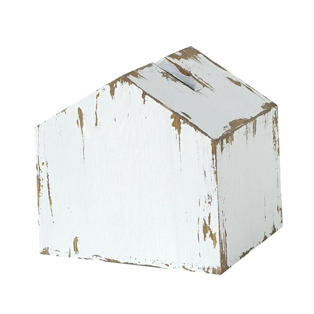Wooden Facial Paper Napkin Holder Case House Stylish Tissue Box Cover