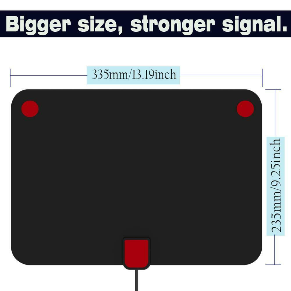 Digital TV Antenna VHF UHF Aerial with Amplifier 80 Miles DVB-T/T2 Receiver @